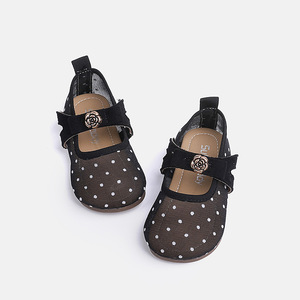 Meisjes Mary Jane dansschoenen met stippen, lente/herfst 2026, ademend, antislip rubberen zool, elastische band sluiting - Product Image 4