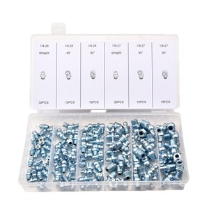 หัวฉีดจาระบี M6จักรวรรดิ M10 M8 110ชิ้นปากมีกระดุมเหล็กสำหรับปืนจารบี - Product Image 2