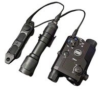 Lampe torche tactique PEQ 15 RDE avec laser, lumière blanche et lumière IR, LED, pointeur laser extérieur, laser rouge, lampes de reconnaissance