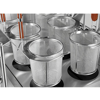 Cuiseur à pâtes électrique à 6 paniers avec levage automatique, équipement de cuisson efficace pour les chaînes de restauration rapide