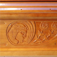 Ataúd de Madera Biodegradable de Estilo Europeo, Urna Funeraria Moderna para Cremación, Tamaño Personalizable, Directo de Fábrica