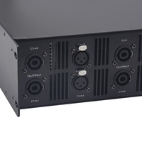 Système audio commercial Thinuna EA-41300, amplificateur de classe D 4 canaux, module DSP Dante, amplificateur de puissance professionnel avec fonction Dante