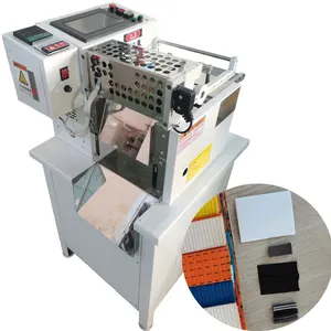 Máquina de corte en caliente de cinta de satén, tejido textil