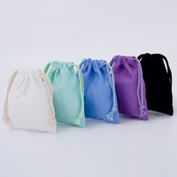 Sac de rangement publicitaire en toile de coton 8oz vierge, écologique, couleur unie, avec cordon de serrage, pour le shopping, vente en gros