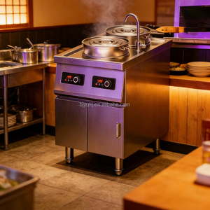 Olla Eléctrica Comercial de Doble Tanque para Sopa, Capacidad de 25L/35L, 9 Niveles de Ajuste de Potencia para Restaurantes y Servicios de Catering - Product Image 2