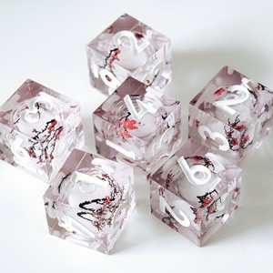 MINI PLANET Vente en gros de dés D6 à noyau liquide personnalisés, dés à 6 faces faits à la main pour les jeux de rôle sur plateau, accessoires DND D6, cadeau - Product Image 2