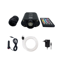 Kit de plafond étoilé à fibre optique LED 16W en aluminium, AC 85-265V, application intelligente et télécommande, IP33, léger