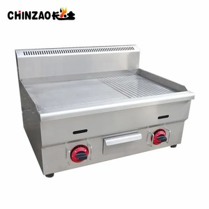 Cina fabbrica 735*410Mm ristorante commerciale cucina in acciaio inox Flat Top piastra a Gas Area di cottura piastra a Gas in ghisa - Product Image 5