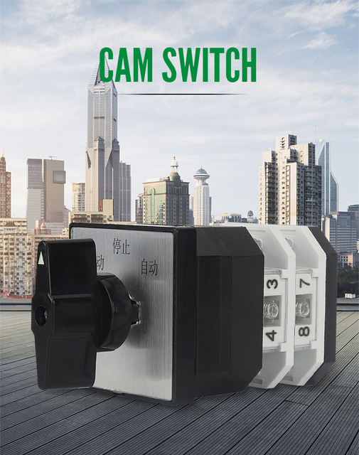 HOT Selling Multi-Position Selector Switch LW12-16 16A AC380V 220V for Motor Control Rotary Changeover Cam Switch