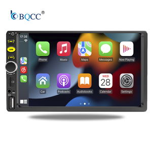 Autoradio universel BQCC <span class=keywords><strong>2</strong></span> <span class=keywords><strong>Din</strong></span> 7 pouces avec écran tactile sans fil CarPlay Android Auto, USB, FM, BT, AUX, Mirror Link, lecture de films - Product Image 1