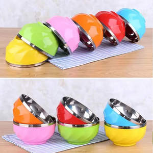 Eco-Friendly Stainless Steel Mixing <b>Bowls</b> Colorful <b>Metal</b> <b>Bowls</b> for Kids Food Grade Home Lovely Children Rice Soup <b>Bowl</b> Gift - Product Image 6