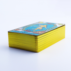 Vente en gros <span class=keywords><strong>de</strong></span> carte en feuille d'or personnalisée Carte Cataro du <span class=keywords><strong>domaine</strong></span> <span class=keywords><strong>de</strong></span> Dieu Belle boîte cadeau personnalisée avec logo pour les familles - Product Image 5