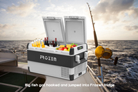 FROZEN 12V 24V réfrigérateurs 75/95L caravane Camping compresseur voiture réfrigérateur congélateur réfrigérateur portable