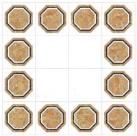 Carreaux de parquet hexagonaux modernes en marbre naturel noir Thassos et blanc Carrara 10 mm pour sols intérieurs de salle de bain d'hôtel