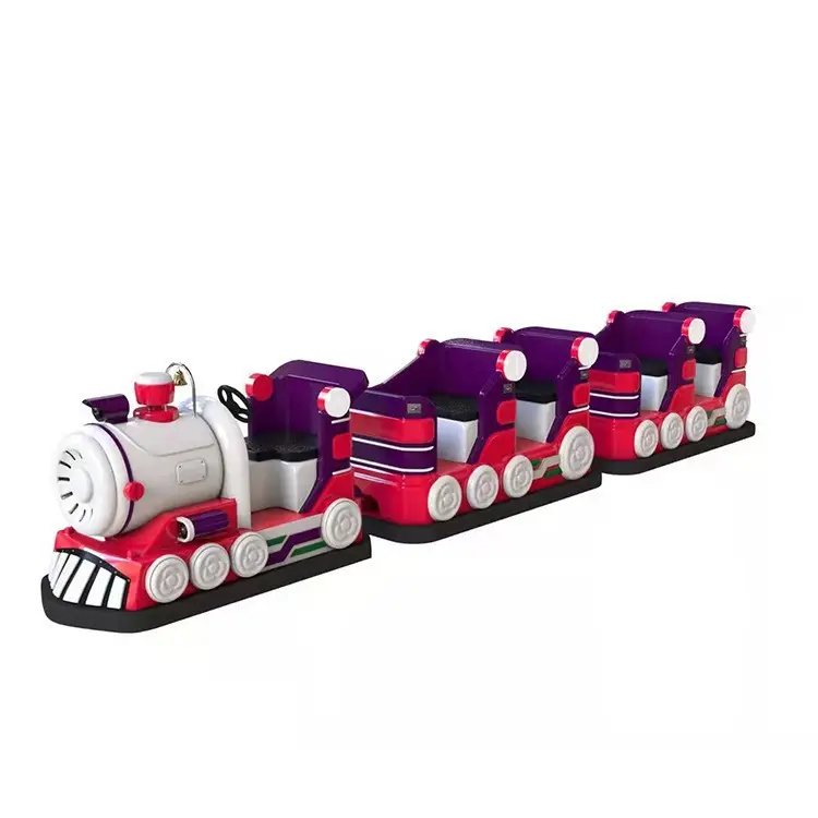 Parque de atracciones Kid Train Ride Electric Trackless Mini Train con 3 vagones para 12 jugadores