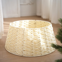 Support de sapin de Noël en rotin écologique de haute qualité, pliable, 9 couleurs au choix, accessoires pour sapin de Noël fabriqués en usine