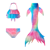 Maillot de bain sirène pour filles, tenue de bain sirène pour bébés filles, ensemble de maillot de bain sirène princesse pour filles