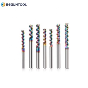 3 sáo cuối nhà máy U-rãnh màu kim loại phay cắt nhôm cuối nhà máy cacbua DLC tráng phẳng cuối nhà máy - Product Image 6