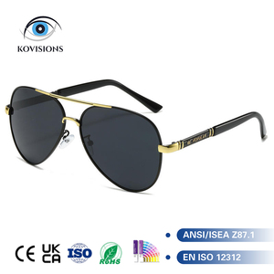 Gafas de Sol de Diseño Clásico con Marco Metálico para <span class=keywords><strong>Hombre</strong></span>, con Protección UV400 y <span class=keywords><strong>Lentes</strong></span> TAC para Ciclismo y Senderismo - Product Image 1
