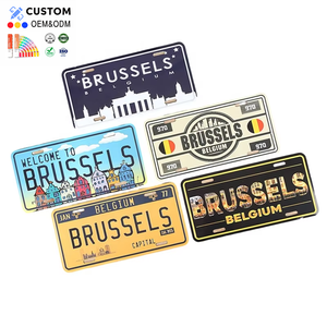 Plaques <span class=keywords><strong>d</strong></span>'<span class=keywords><strong>immatriculation</strong></span> de voiture <span class=keywords><strong>d</strong></span>écoratives de haute qualité en aluminium personnalisées, gaufrées, imperméables, finition brillante - Vente en gros, nouveauté - Product Image 1