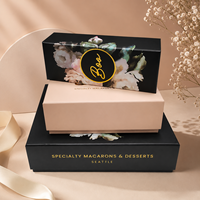 Boîte d'emballage de macarons de qualité supérieure, boîte cadeau personnalisée pour chocolats, pour l'emballage de desserts et de bonbons de boulangerie