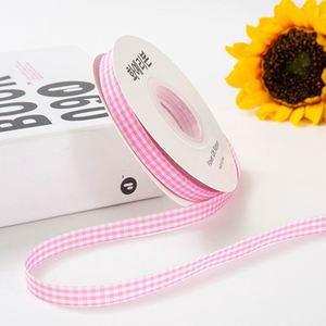 Ruban Gingham Polyvalent 1 et 2 cm le Plus Vendu pour l'Emballage de Bouquets et la Confection de Corsages en Fleuriste, 50 Yards/Rouleau - Product Image 4