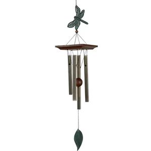 Custom simpatizzare decorazione del giardino carillon del vento regalo di natale 24 pollici 4 tubi in alluminio libellula musica Metal carillon - Product Image 1
