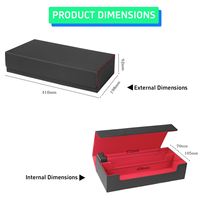 Boîte de rangement pour cartes TCG de grande capacité FX, compatible avec les cartes MTG Magic the Gathering/Commander/Yugioh, boîte de rangement durable pour cartes, 2 rangées