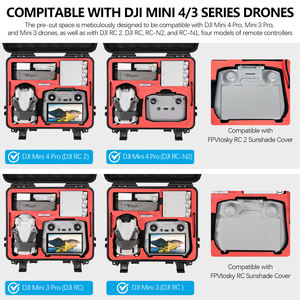 Estuche doble a prueba de explosiones Estuche de almacenamiento impermeable para DJI Mini4Pro Estuche de transporte de gran capacidad Accesorios para Drones - Product Image 4