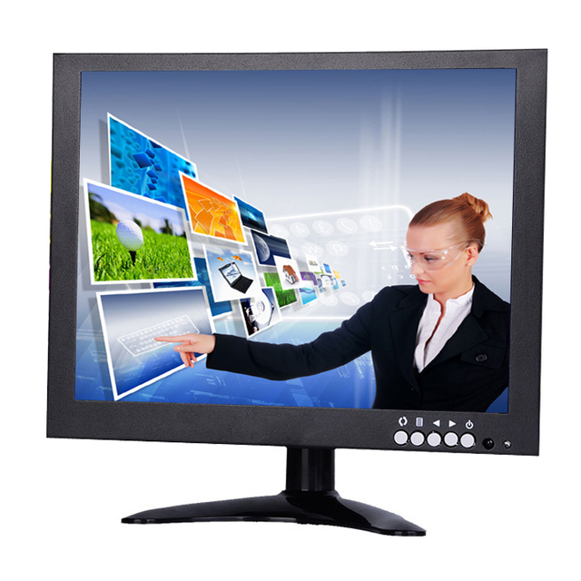 10 Inch LCD Monitor BNC Input CCTV Monitor Metal Frame DC12V Small Size PC Monitor