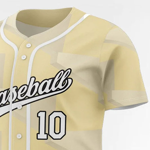 Maillots de baseball/softball du Pakistan, respirants, à manches courtes, col en V, 100% polyester, service OEM, couleurs personnalisées, noms d'équipes imprimés - Product Image 6