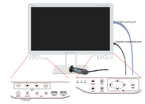 4k 27 ''tıbbi monitör hepsi bir endoskop kamera kaydedici sistemi cerrahi tanı hastane ekipmanları için ışık kaynağı ile - Product Image 2