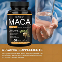 Vente en gros OEM – Capsules de Maca 1200MG, Ashwagandha, Ginseng, Tribulus – Booste l'énergie et l'endurance, améliore la circulation sanguine
