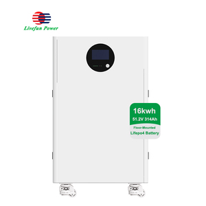 Suporta 15 Unidades em Paralelo, Bateria de Lítio LiFePO4 de 51.2V 314Ah 16kWh Montada no Chão para Sistema de Armazenamento de Energia Solar - Product Image 1