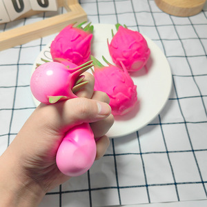 Venta al por mayor de fábrica: Juguete de descompresión con forma de bola de fruta de dragón simulada para apretar, ideal para regalos divertidos de cumpleaños - Product Image 4