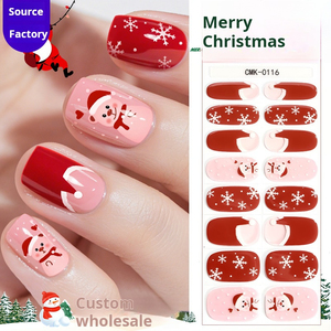 Nuevas Tendencias, Adhesivos de Gel <span class=keywords><strong>para</strong></span> <span class=keywords><strong>Uñas</strong></span> de Larga Duración SIN Necesidad de Hornear, Color Rosa Ruborizado, Tiras de Gel UV <span class=keywords><strong>para</strong></span> <span class=keywords><strong>Uñas</strong></span>, Adhesivos de <span class=keywords><strong>Uñas</strong></span> Semicurados - Product Image 4