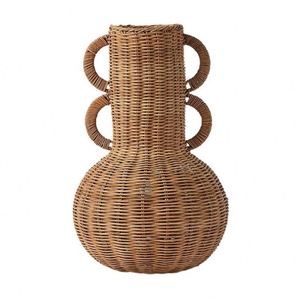 Große Weidenkörbe XL mit Blumenmuster, 40 cm, Feine Pailletten-Prägung, Pfoten- und Ellbogenmuster, Tofu-Korb mit Deckel - Product Image 1