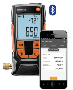 Vacuómetro Digital Testo 552 para HVAC y Evacuación de Bombas de Calor - Product Image 3