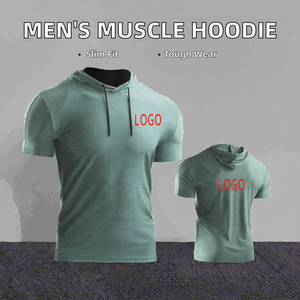 <span class=keywords><strong>Felpe</strong></span> da palestra con cappuccio Casual da <span class=keywords><strong>uomo</strong></span> stile Slim Fit da <span class=keywords><strong>uomo</strong></span> - Product Image 4