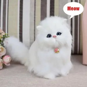 Simulate A Stuffed Animal Cat Can Emit Cat Meow Children's Plush Doll
