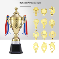JINZUN Trophy Factory vend en gros et vend directement des trophées en métal plaqué or, adaptés à la remise de prix lors d'événements sportifs.