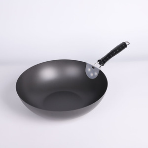 Juego <span class=keywords><strong>de</strong></span> <span class=keywords><strong>Wok</strong></span>, Sartén Antiadherente, Compatible con Inducción, <span class=keywords><strong>Wok</strong></span> <span class=keywords><strong>de</strong></span> Acero al Carbono para Saltear, Uso en Restaurantes y en el Hogar - Product Image 2