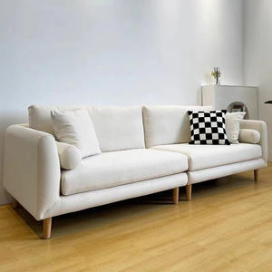 Conjunto de sofá de sala de estar nórdico de tela de lujo sofás de 4 Plazas de tela de terciopelo baratos de alta calidad para el hogar - Product Image 5