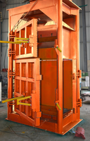 Máquina compresora de embalaje de plástico de papel de desecho de empacadora vertical