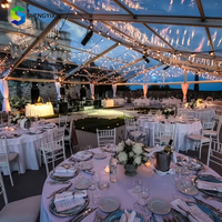 Carpa Moderna y Lujosa para Bodas de 12x30m, 15x40m, 20x40m, con Techo de PVC, Carpa Grande para Eventos, Catering, Fiestas al Aire Libre, Carpas de Aluminio
