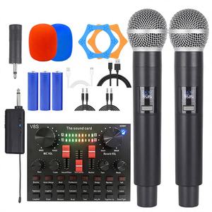 Microphone à condensateur professionnel pour diffusion en direct, alimentation fantôme 48V, réduction du bruit, mixeur audio sans fil prenant en charge le son - Product Image 1