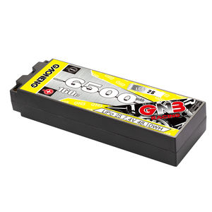 GNB GAONENG 6500MAH 2S 7.4V 160C LCG sert çanta 5.0mm mermi dahili RC LiPo pil 1:10 1/10 ölçekli RC yarış arabası tekne - Product Image 1