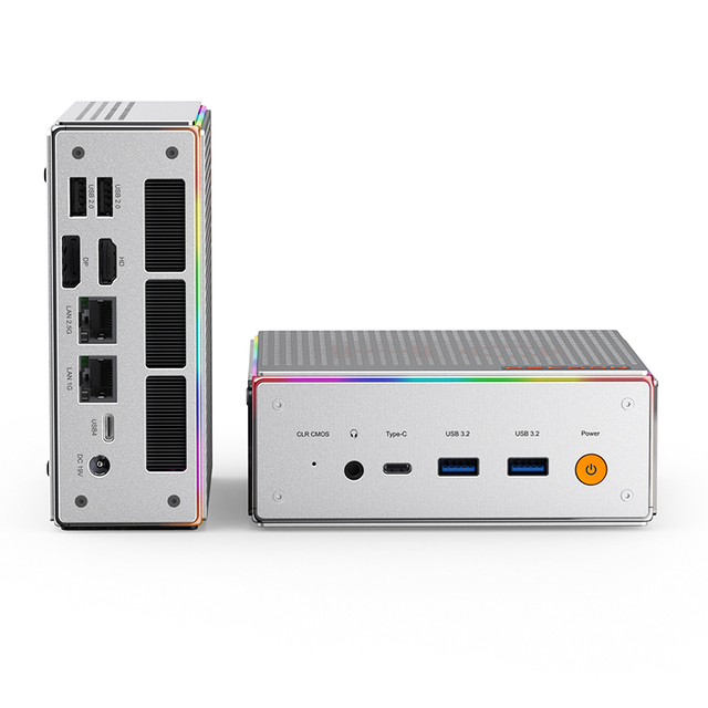 Low Price AMD Ryzen7 8845HS 32GB DDR5 1TB SSD AI Mini PC R7 8845HS WiFi6.0 BT5.2 USB4.0 2LAN Gaming Mini PC for Windows11 Pro