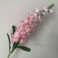B-1262 Fleurs artificielles de haute qualité en gros, fausses fleurs en soie, fleurs de mariage, centres de table, Delphinium à branche unique