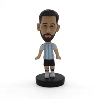 Modèle de figurine en résine personnalisée Bobblehead, joueur de football artificiel élégant, souvenirs écologiques d'athlètes
